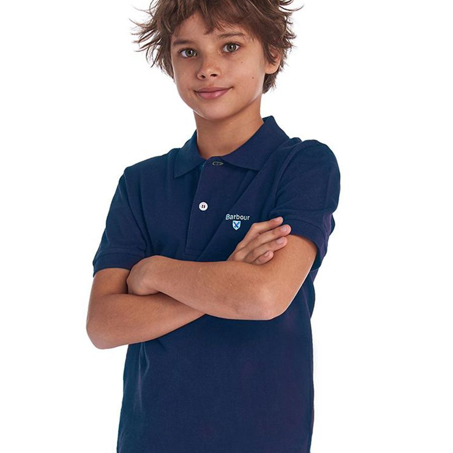 Barbour Iconic Short Sleeve Polo with Embroidered Logo