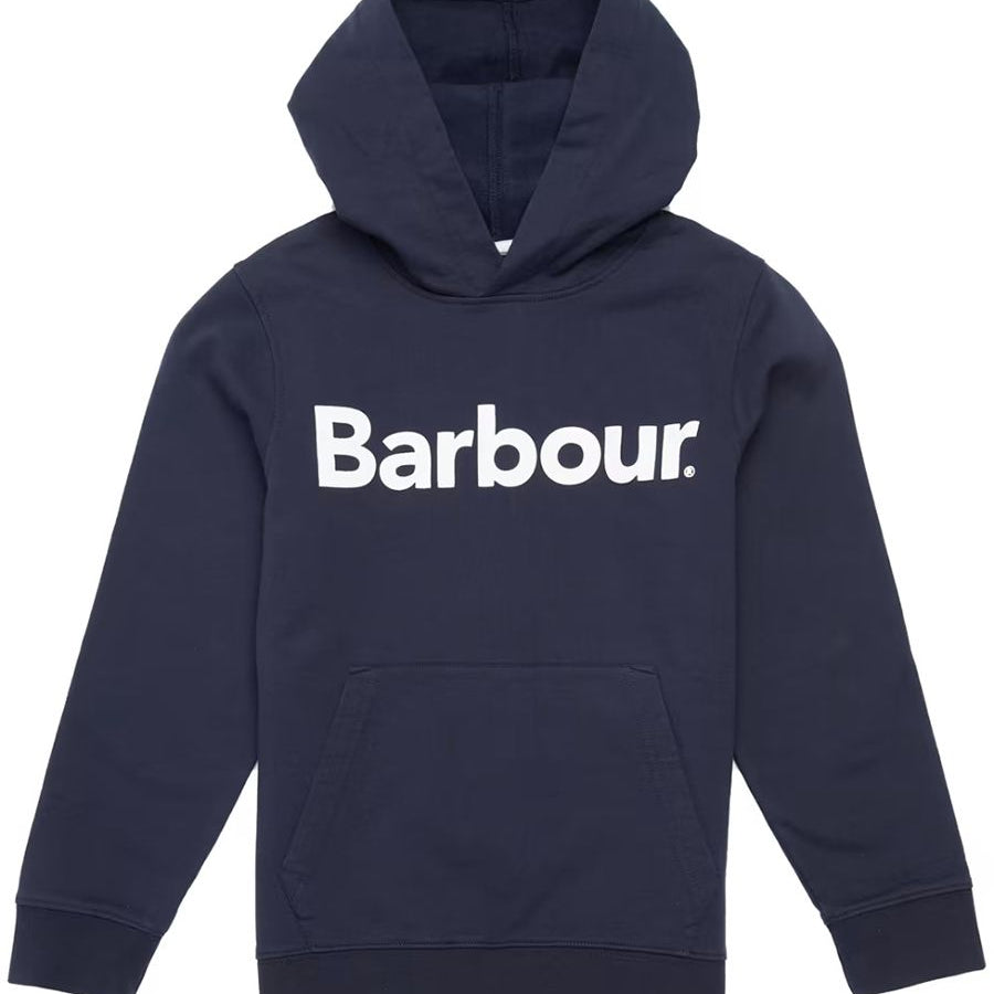 Barbour Hoodie with Pocket and Front Logo Print