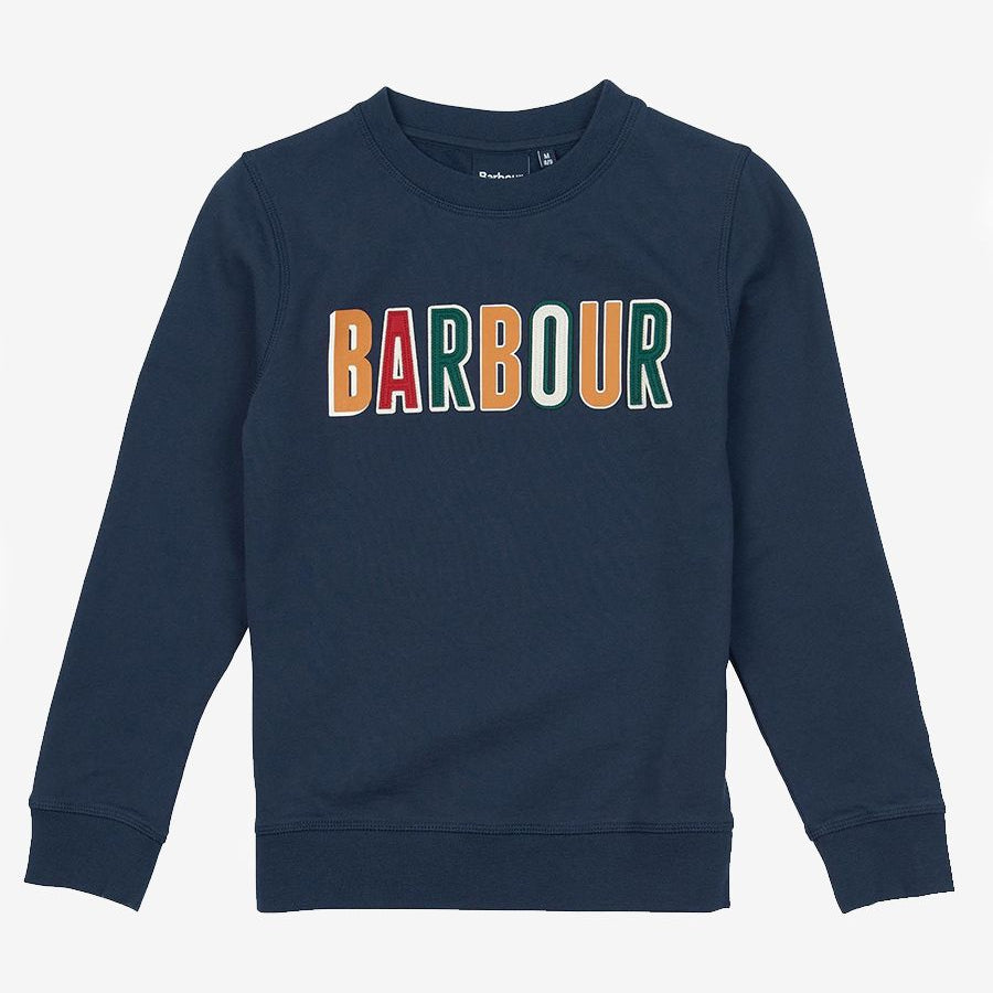 Barbour Crew Neck Sweatshirt with Logo Highlight