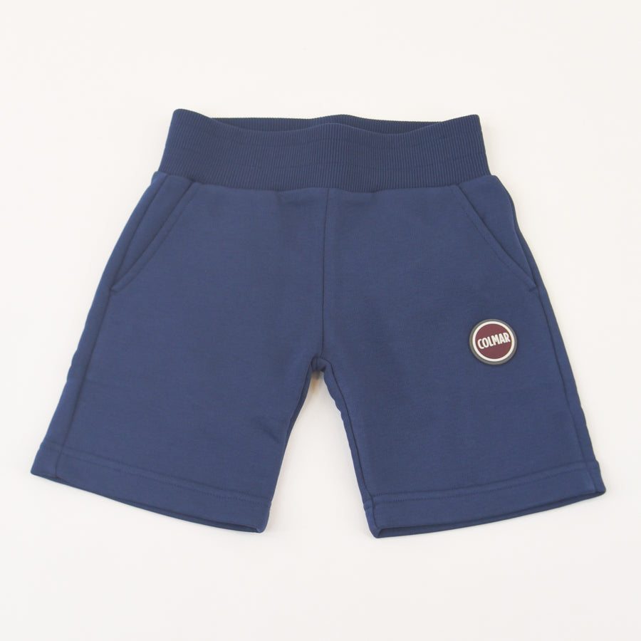 Bermuda shorts in fleece with logo patch