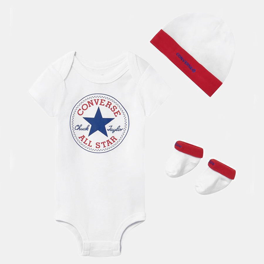 Converse Complete Trio Gift Set with Logo Print and Embroidery