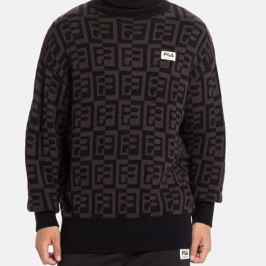 Fila All Over Print Turtleneck Sweater