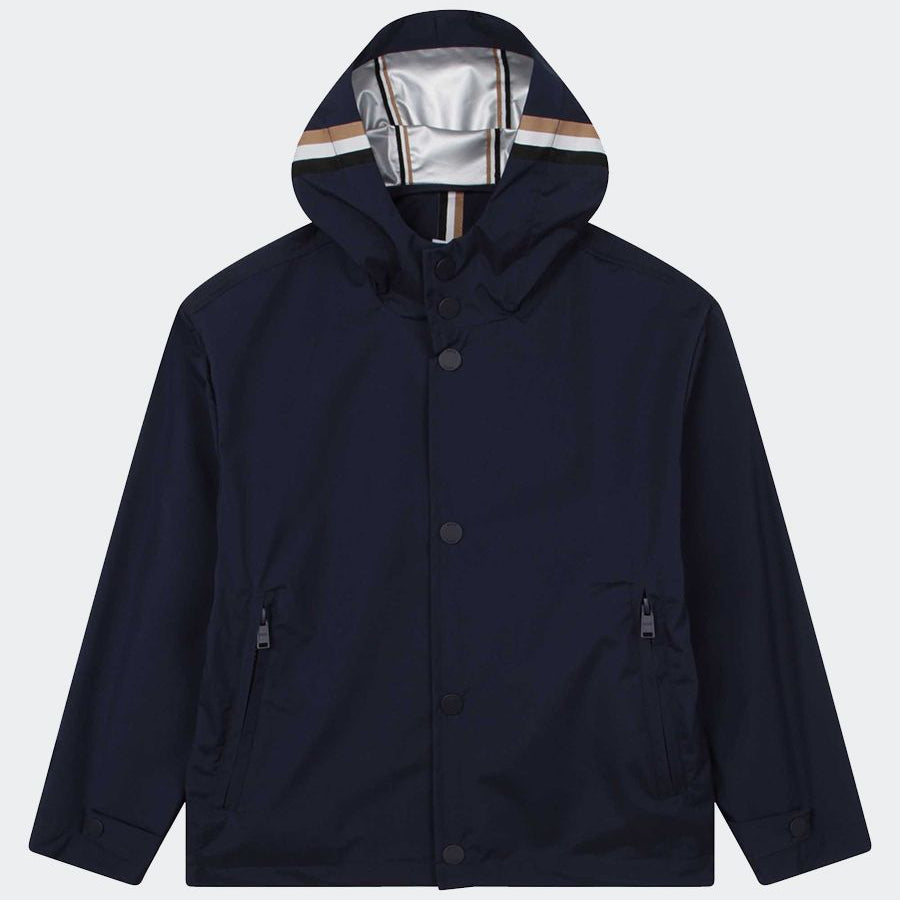 Hugo Boss Windbreaker Jacket with Striped Detail