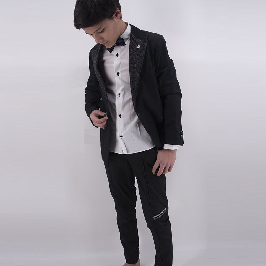 Hero Elegant Black Sailor Suit Jacket Shirt Pants Bow Tie