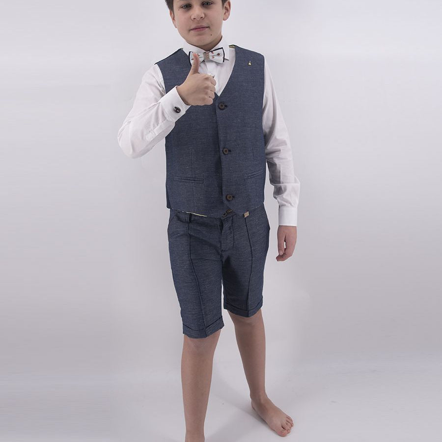 Hero Elegant Complete Hook Bis Vest Shirt Bermuda Bow Tie