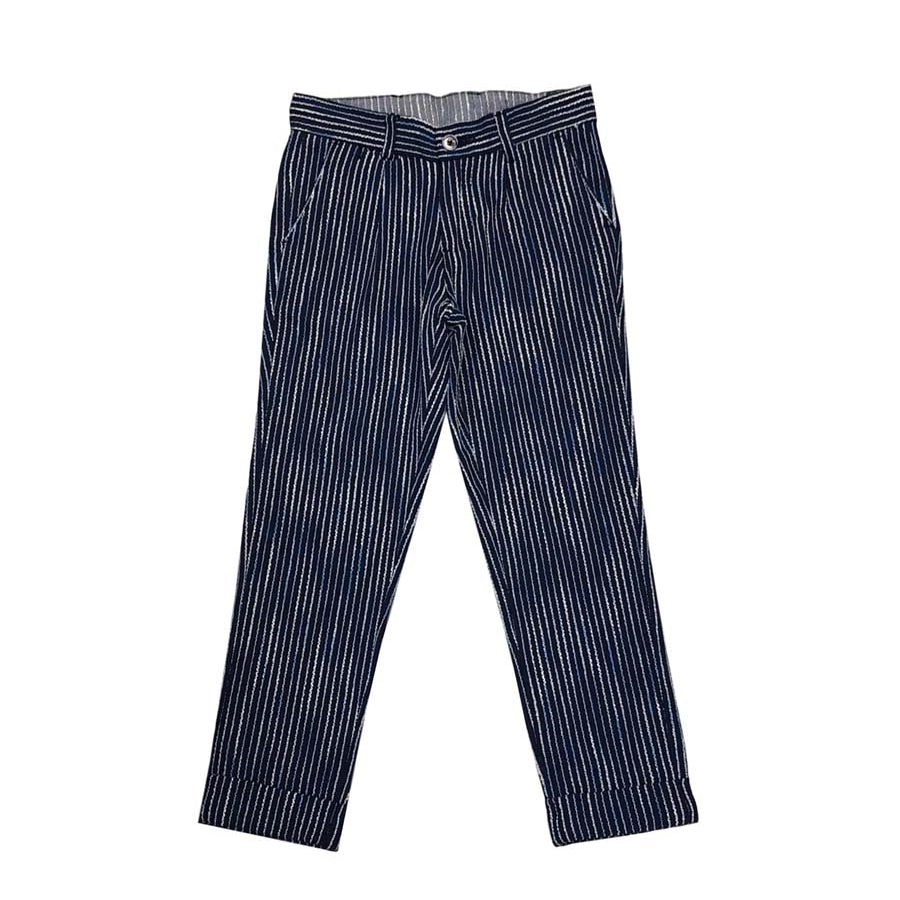 Hero Ankle-Length Chino Pants in Boucle Stripe