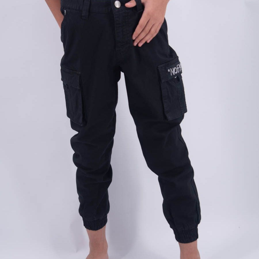 Hero Boy's Twill Trousers with No Pain Embroidery Pockets