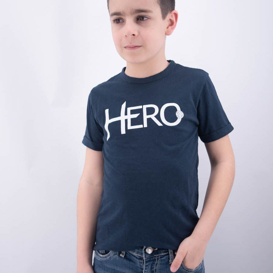 Hero T-shirt Slub Jersey Gd C/print Neck Boy