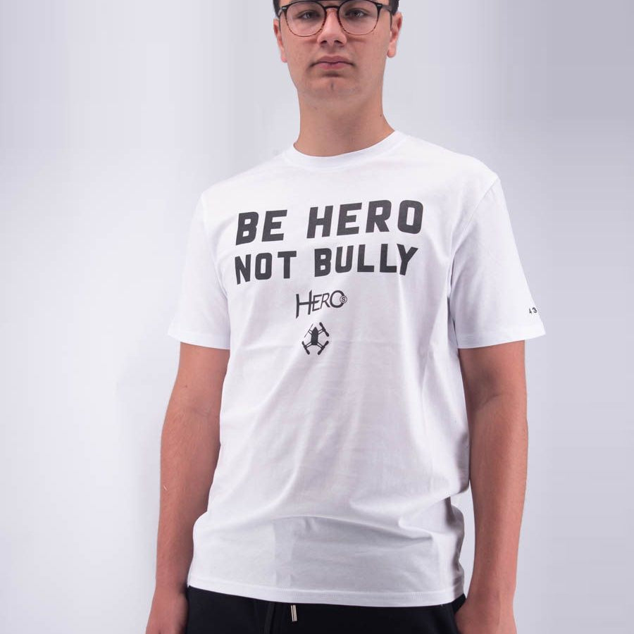 Hero T-shirt Regular Fit Short Sleeve Bully Print Embroidery Leet