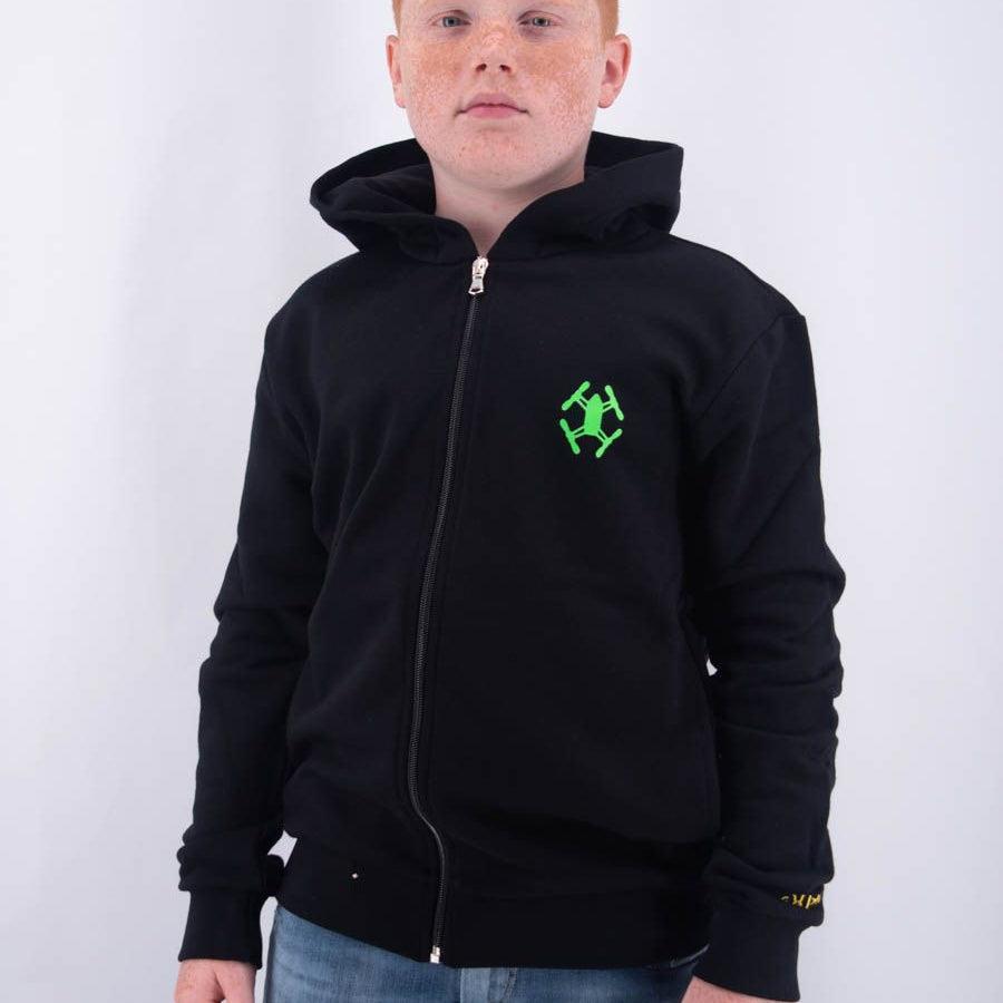 Hero Fullzip Hoodie with Embroidery Leet Print Super