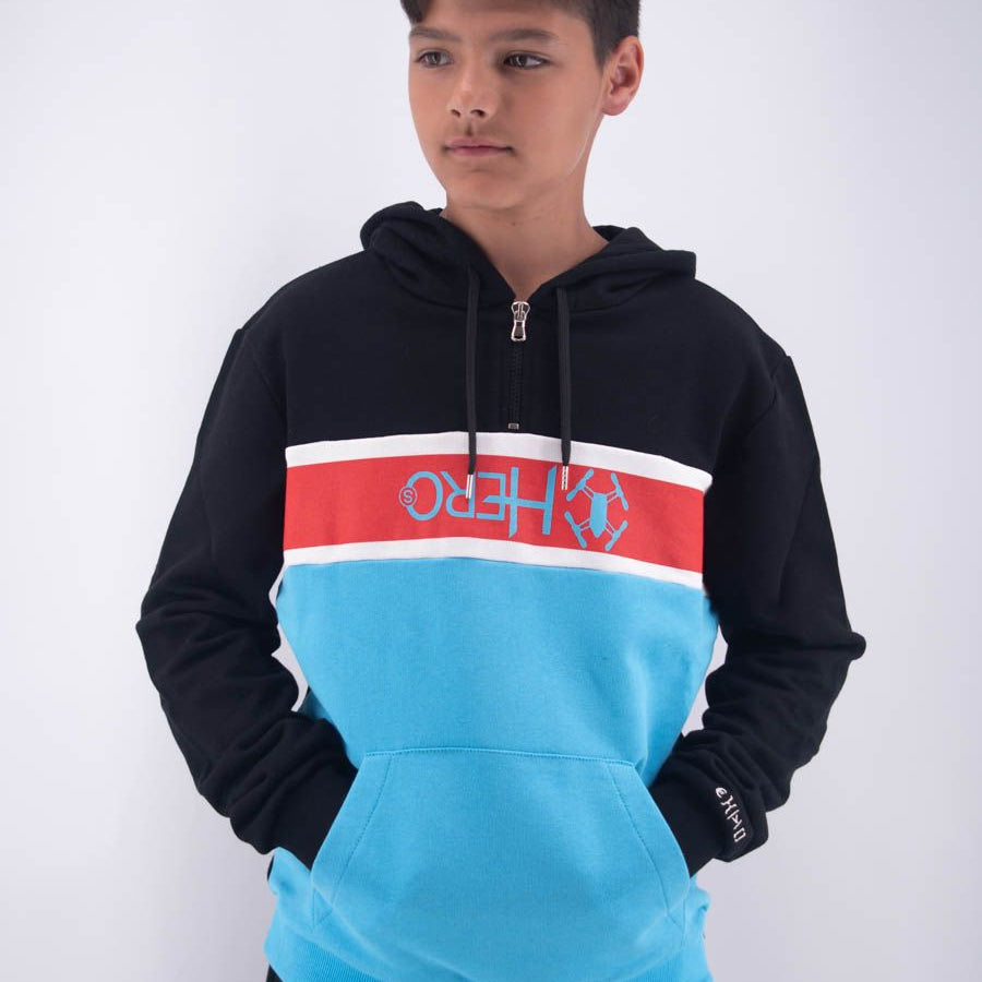 Hero Hoodie Embroidery Leet Print Inverter