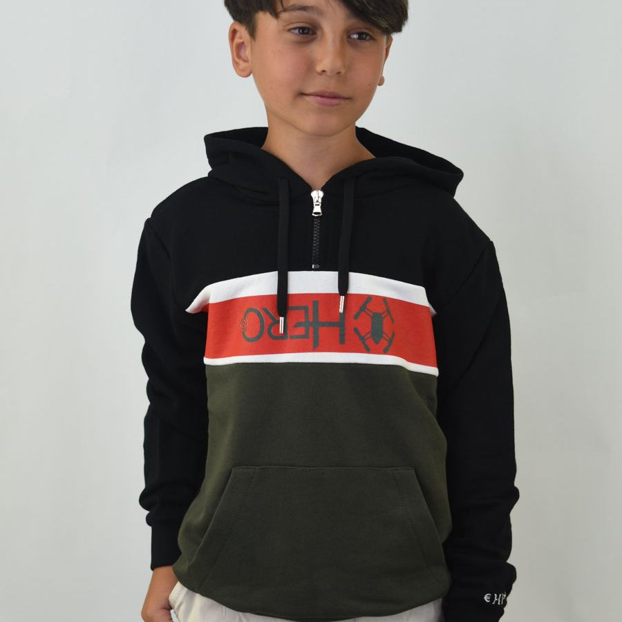 Hero Hoodie Embroidery Leet Print Inverter