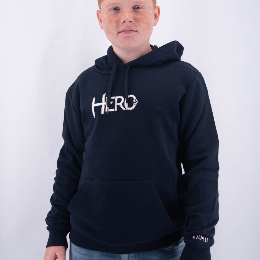 Hero Hoodie Embroidery Leet Drone Print