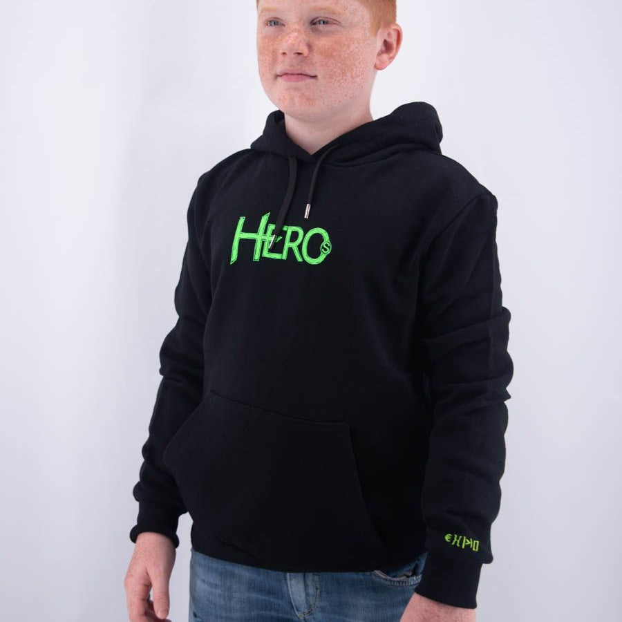 Hero Hoodie Embroidery Leet Drone Print