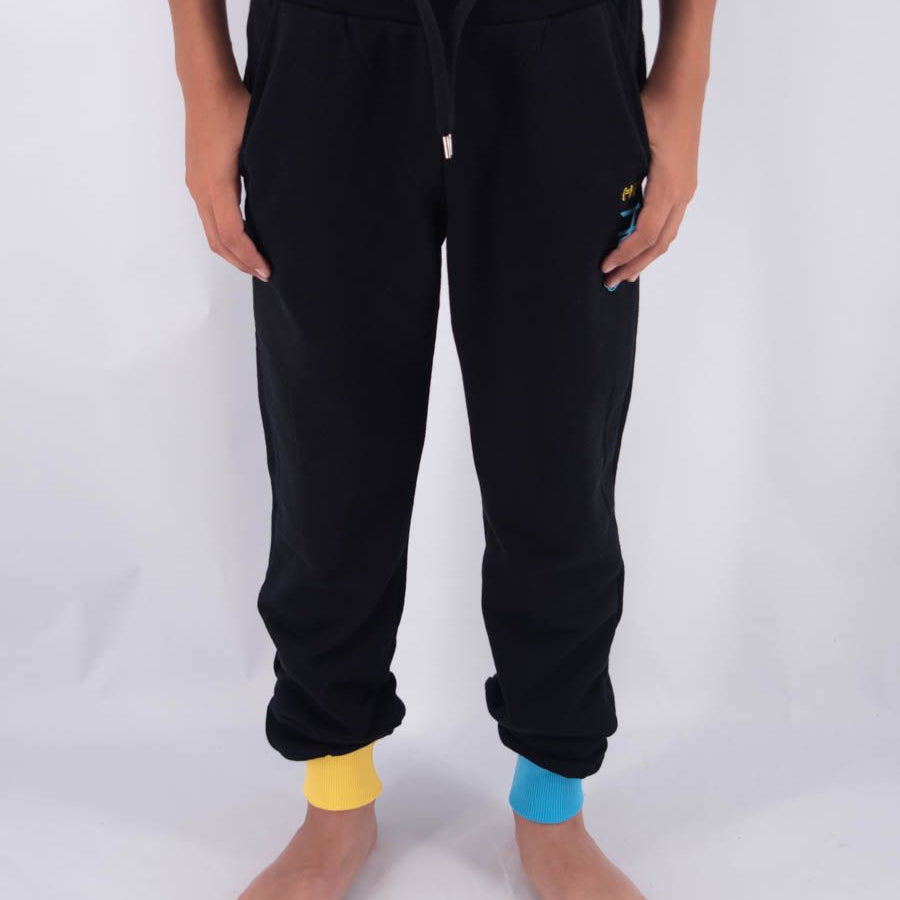 Hero Undersuit Trousers Sweatshirt Leet Embroidery Drone Print with Two-Tone Anklet