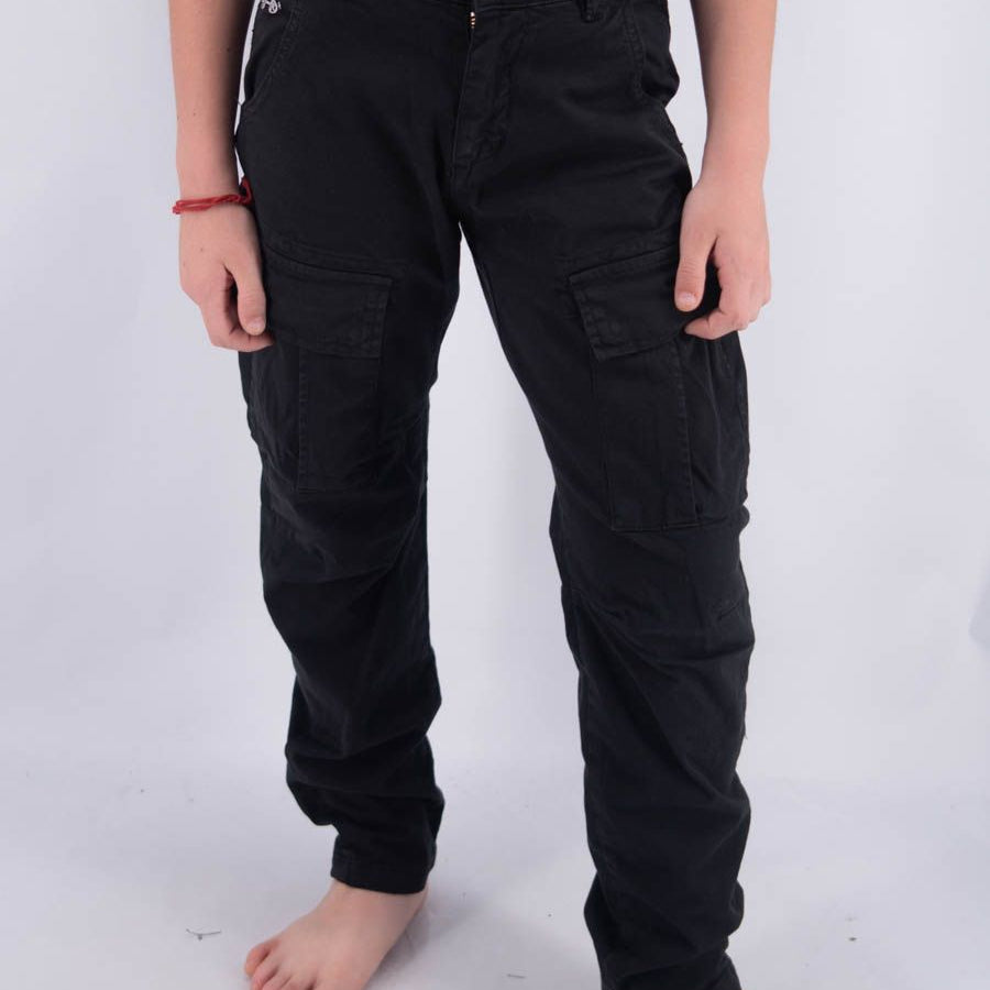 Trousers CARGO HERO EMBROIDERY LEET PANTS WITH TIME PRINT POCKET APPLICATION