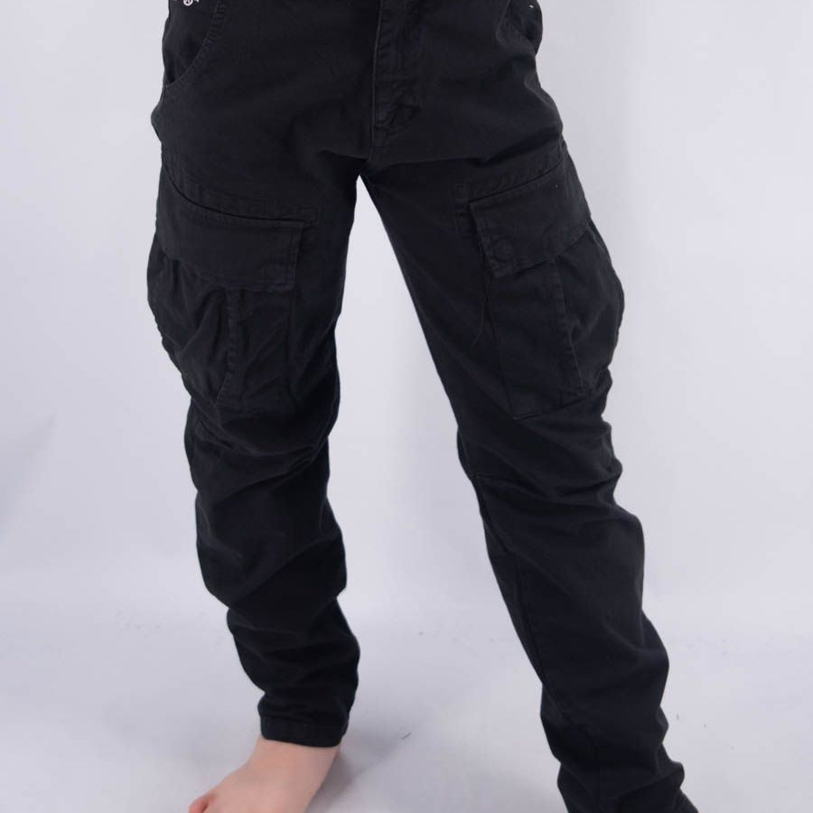 LEET EMBROIDERED HERO CARGO PANTS WITH SPACE PRINT POCKET APPLICATION