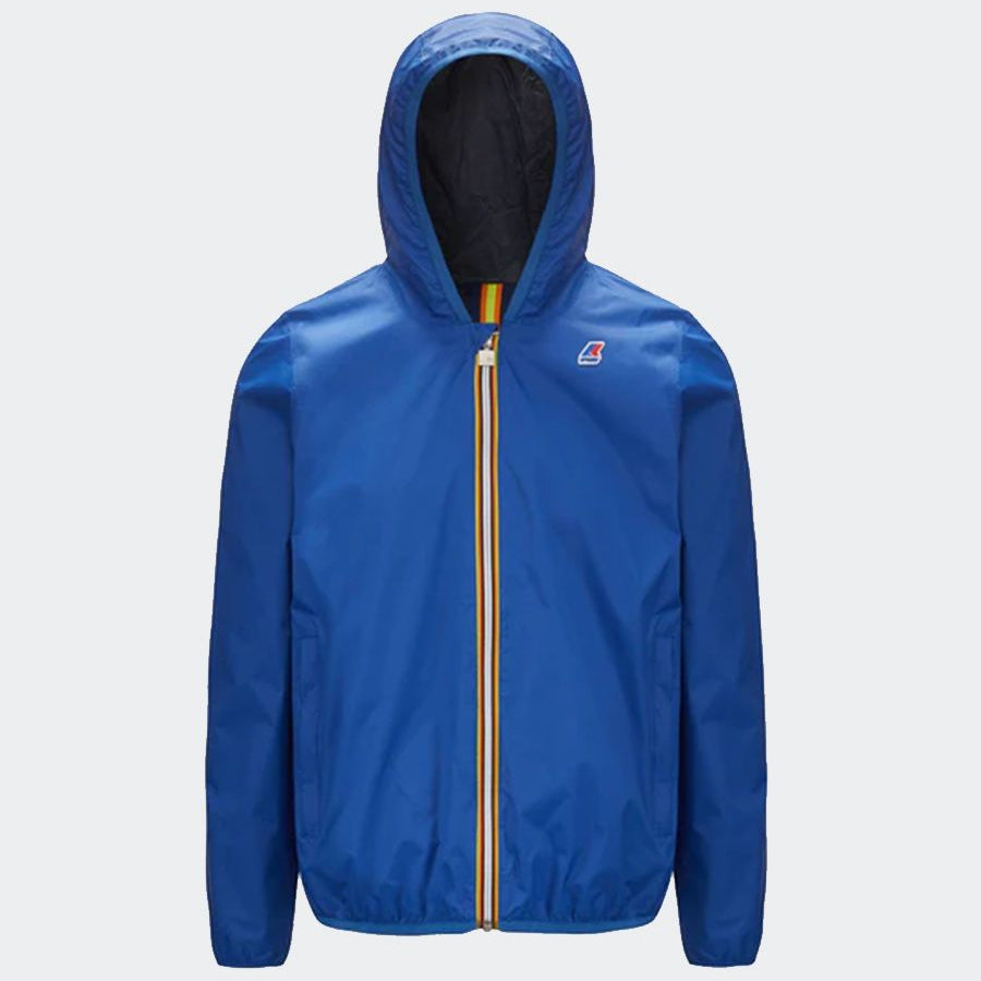 K-way Lightweight Reversible Padded Jacket with Hood and Silicone Logo