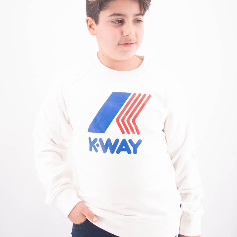 K-way Emanuel Crewneck Sweatshirt with Logo Print