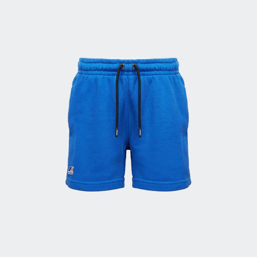 Solid color Bermuda shorts with logo
