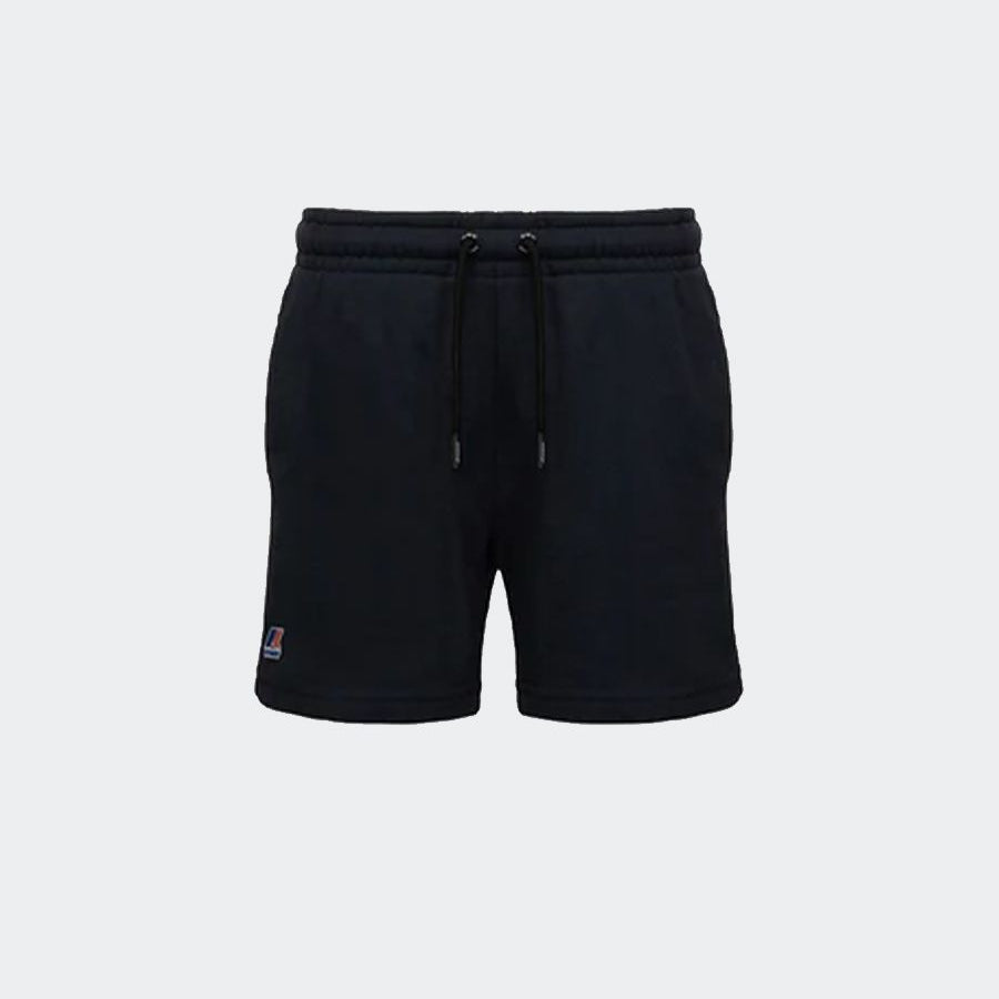 Solid color Bermuda shorts with logo