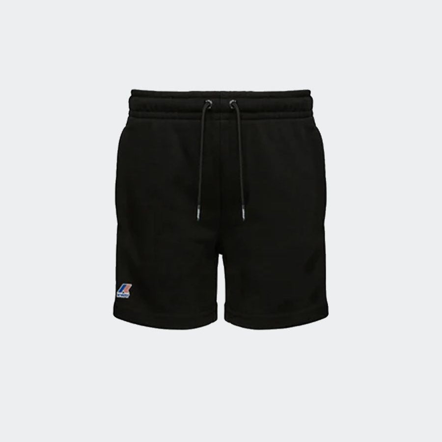 Solid color Bermuda shorts with logo