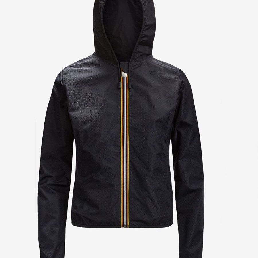 K-way Reversible Jacket with Hood and Silicone Logo