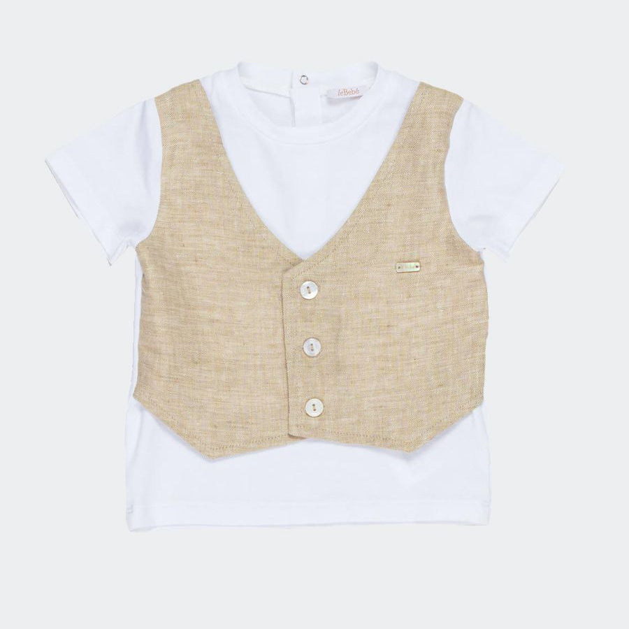 The baby T-shirt with vest
