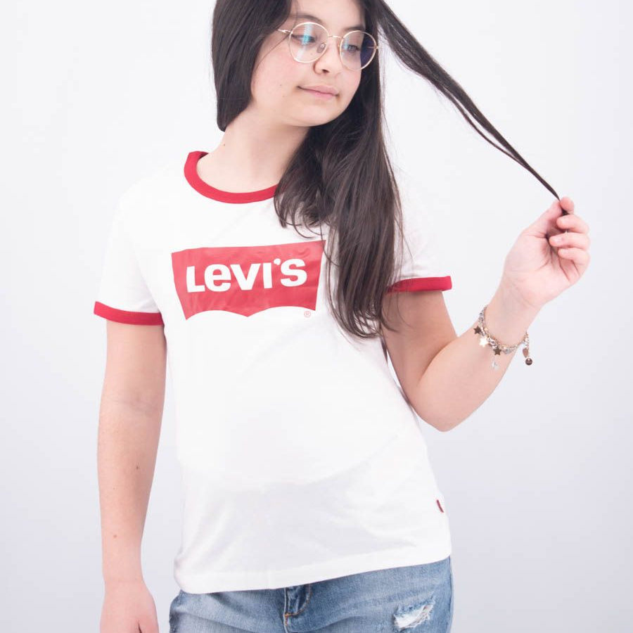 Levis Short Sleeve T-Shirt with Logo Print