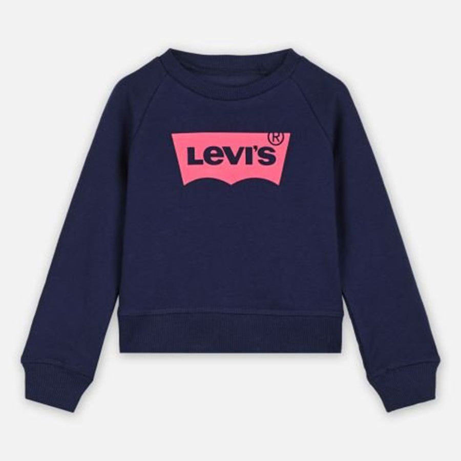 Levis Soft Cotton Long Sleeve Sweatshirt with Logo Print