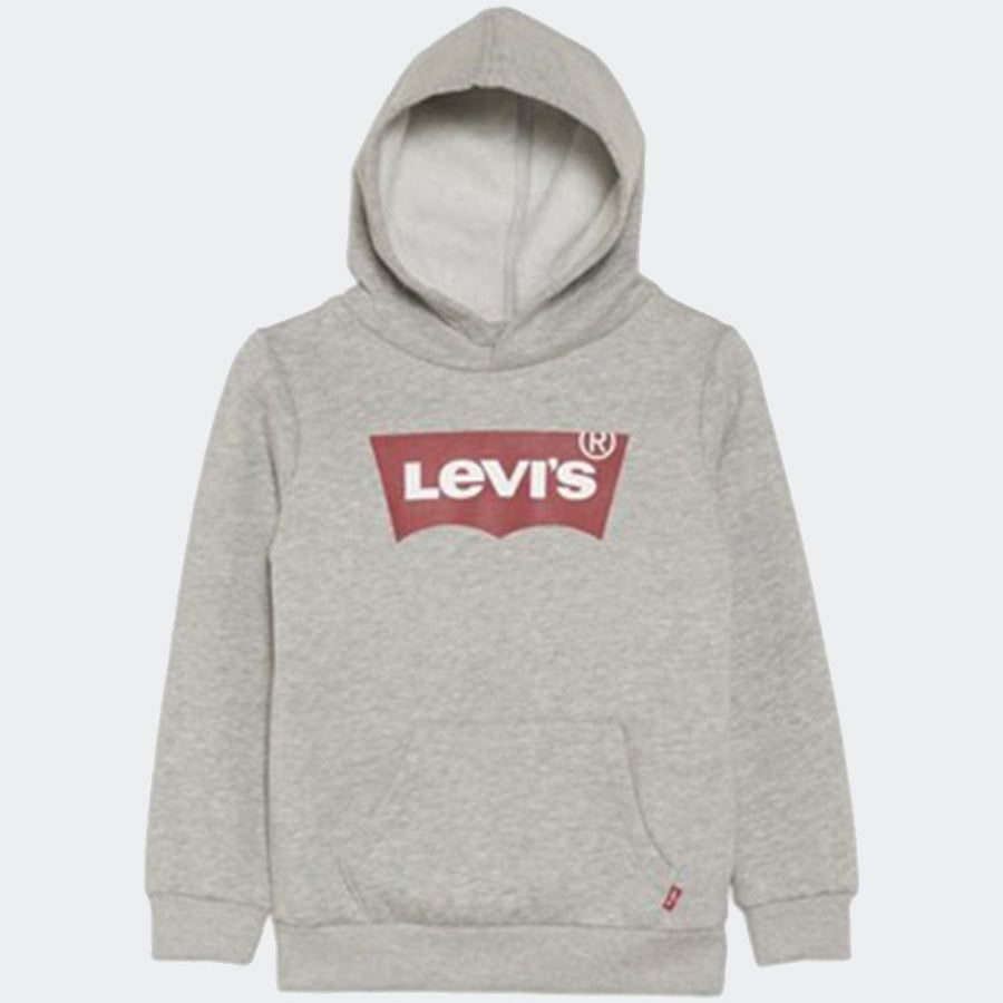 Cotton hoodie with front logo print
