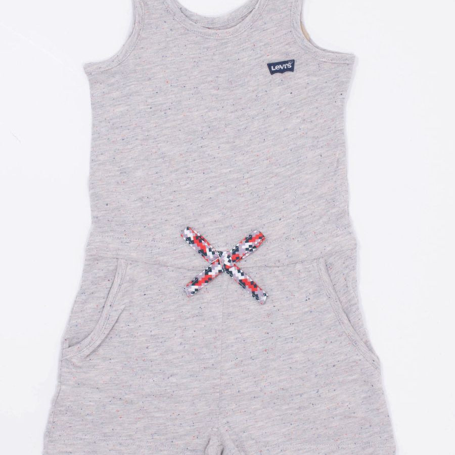 Levis Sleeveless Dungarees with Mini Logo Embroidery