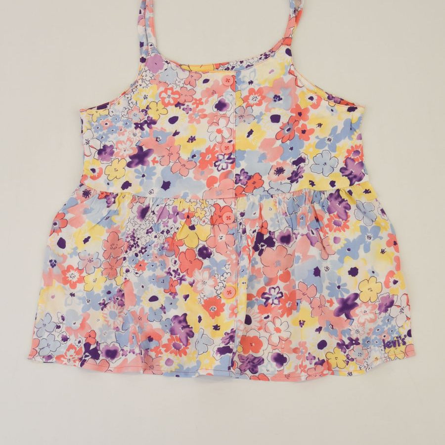 Levis Spaghetti Strap Top with Chest Buttons