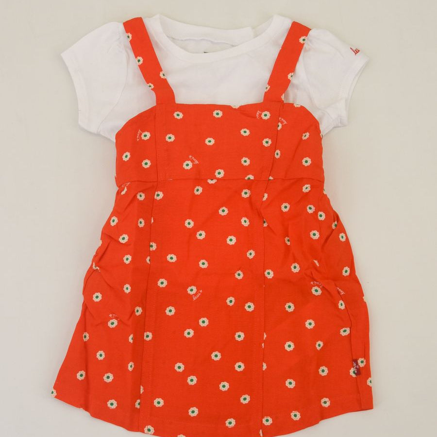 Levis Casual Dress with Attached Short-Sleeved T-Shirt