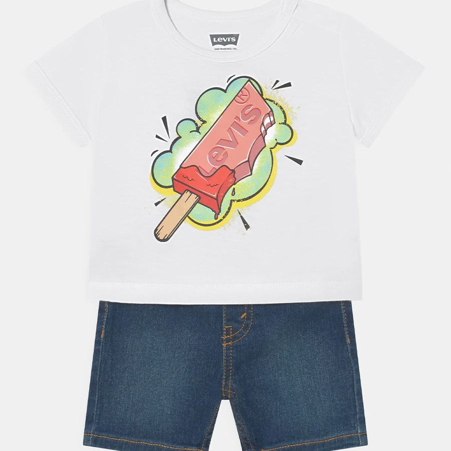 Levis Sports Suit T-shirt and Bermuda shorts