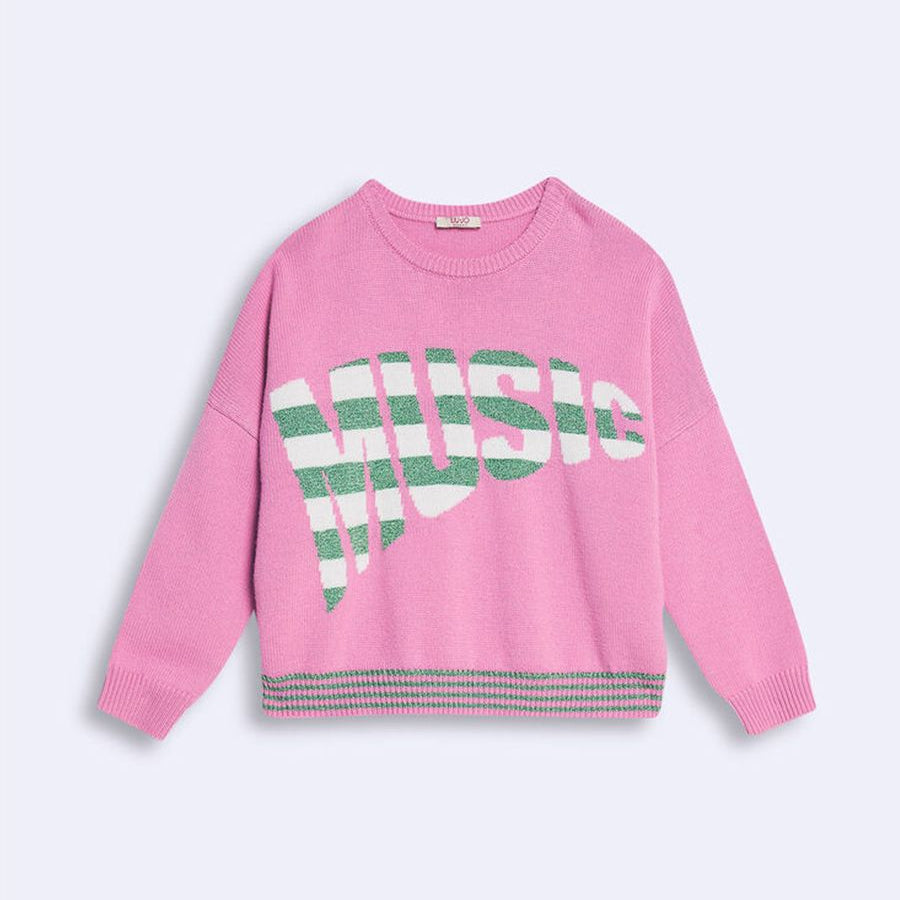 Liu Jo Over Music Crew Neck Sweater