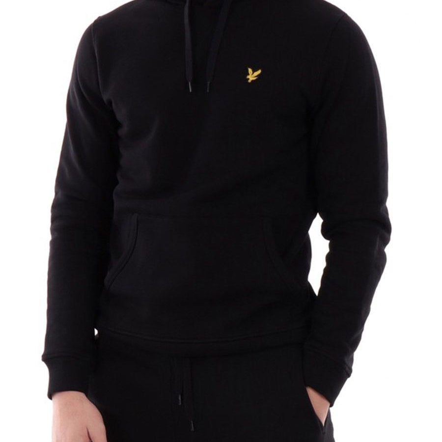 Lyle&Scott Cotton Hoodie with Embroidered Logo Application