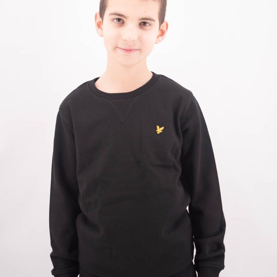 Lyle & Scott Long Sleeve Crewneck Sweatshirt with Logo Patch