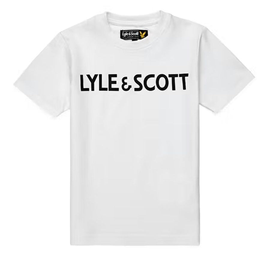 Lyle&scott Solid Color T-Shirt with Maxi Printed Logo