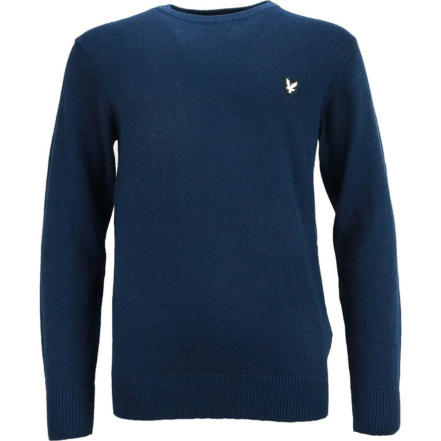Lyle&Scott Crew Neck Sweater with Logo Embroidery