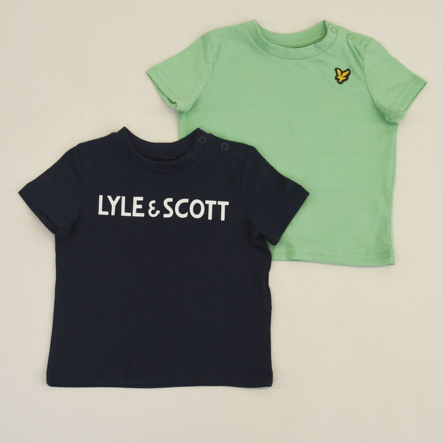 Lyle & Scott Two-Pack T-Shirt with Logo Print on the Chest