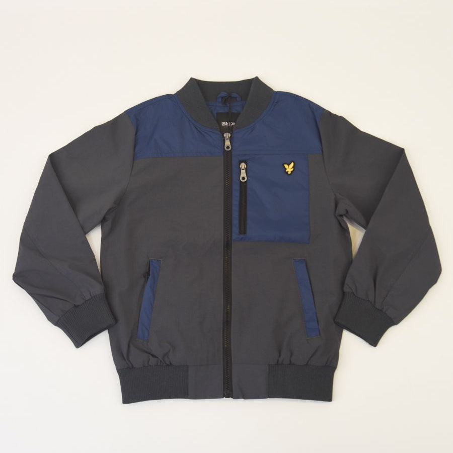 Lyle&Scott Lightweight Full-Zip Jacket with Logo Pocket