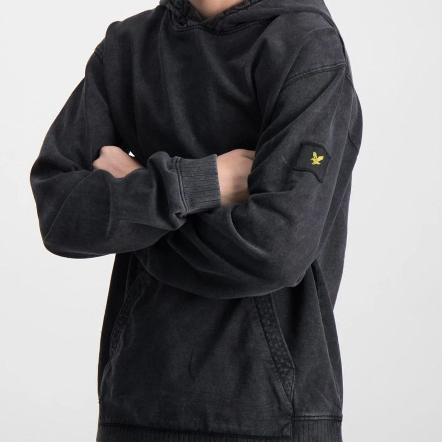Lyle&Scott Cotton Hoodie with Embroidered Logo Application
