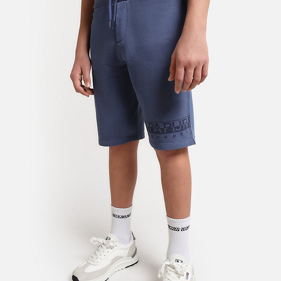 Napapijri Pigment Dye Bermuda Shorts with Logo Print