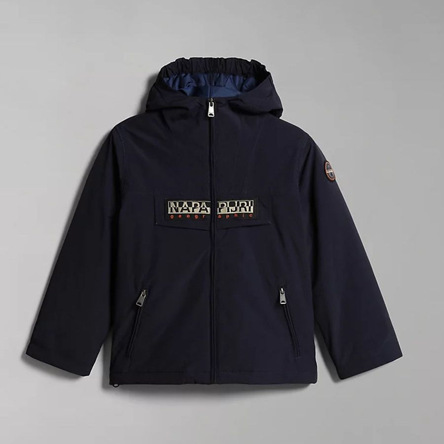 Napapijri Full Zip Jacket with Hood and Logo Flap
