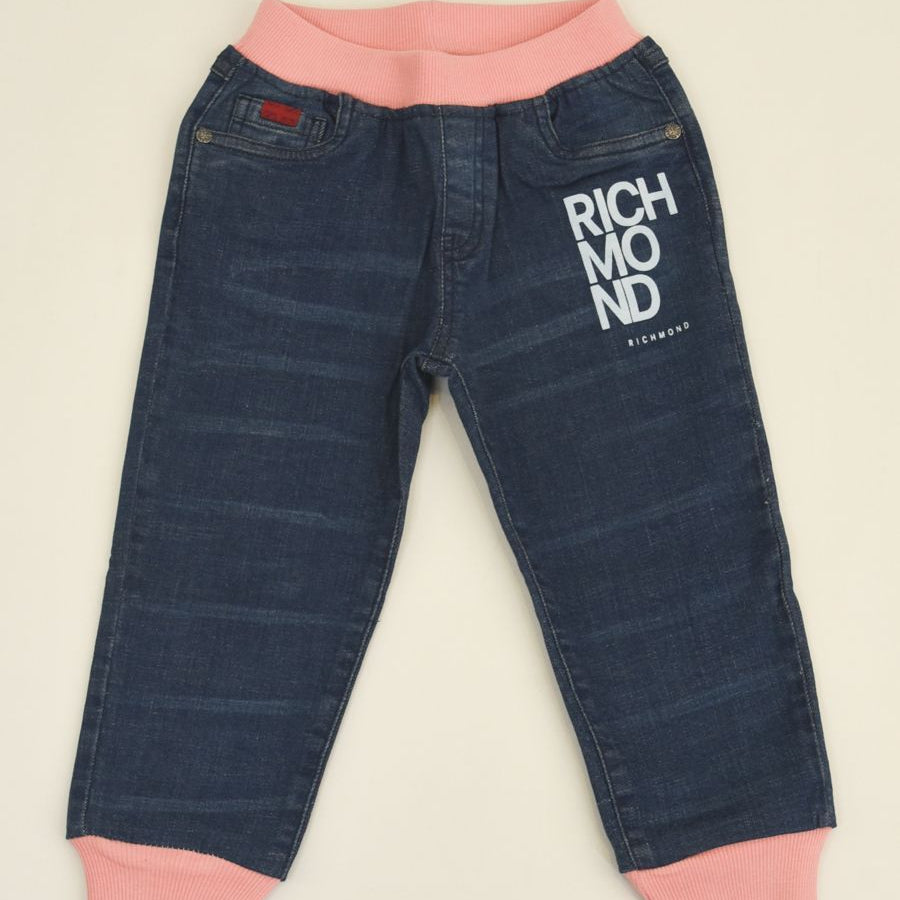 Richmond Jeans with Elastic and Logo Print