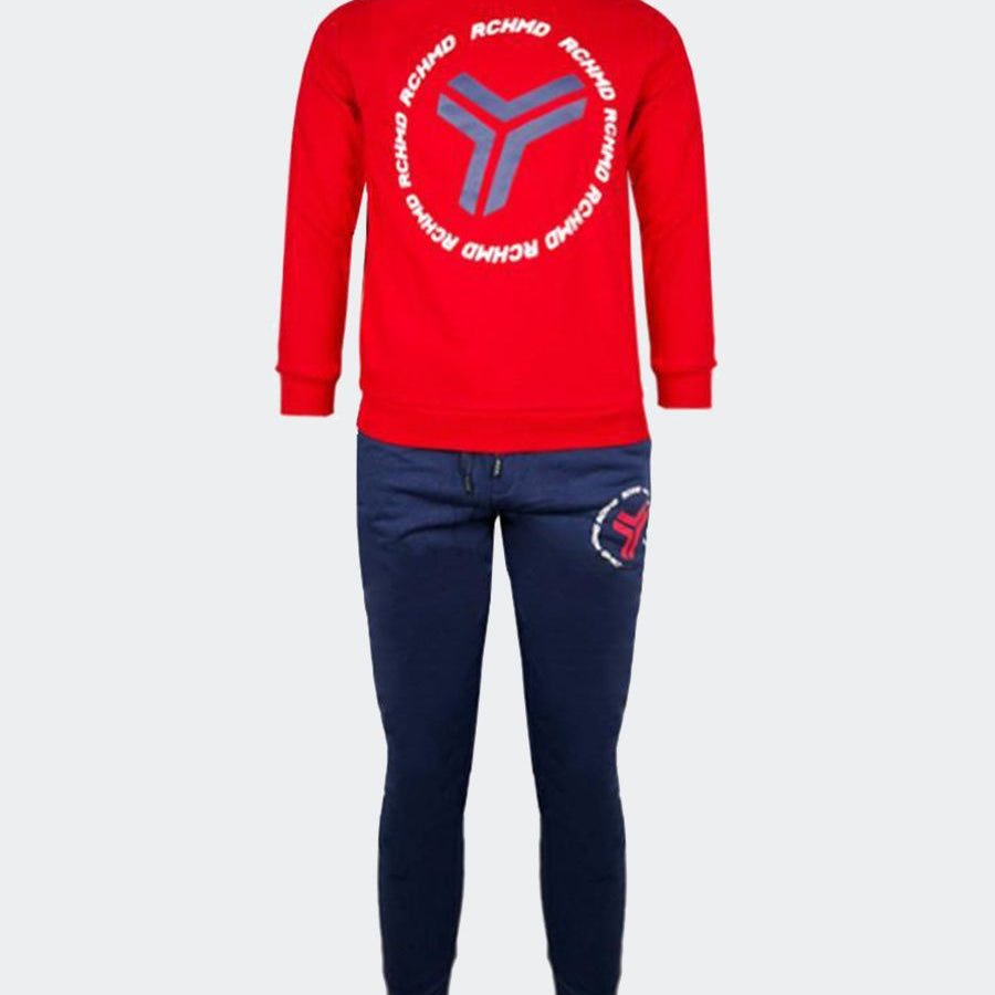 Richmond Crew Neck Tracksuit and Logo Print Trousers