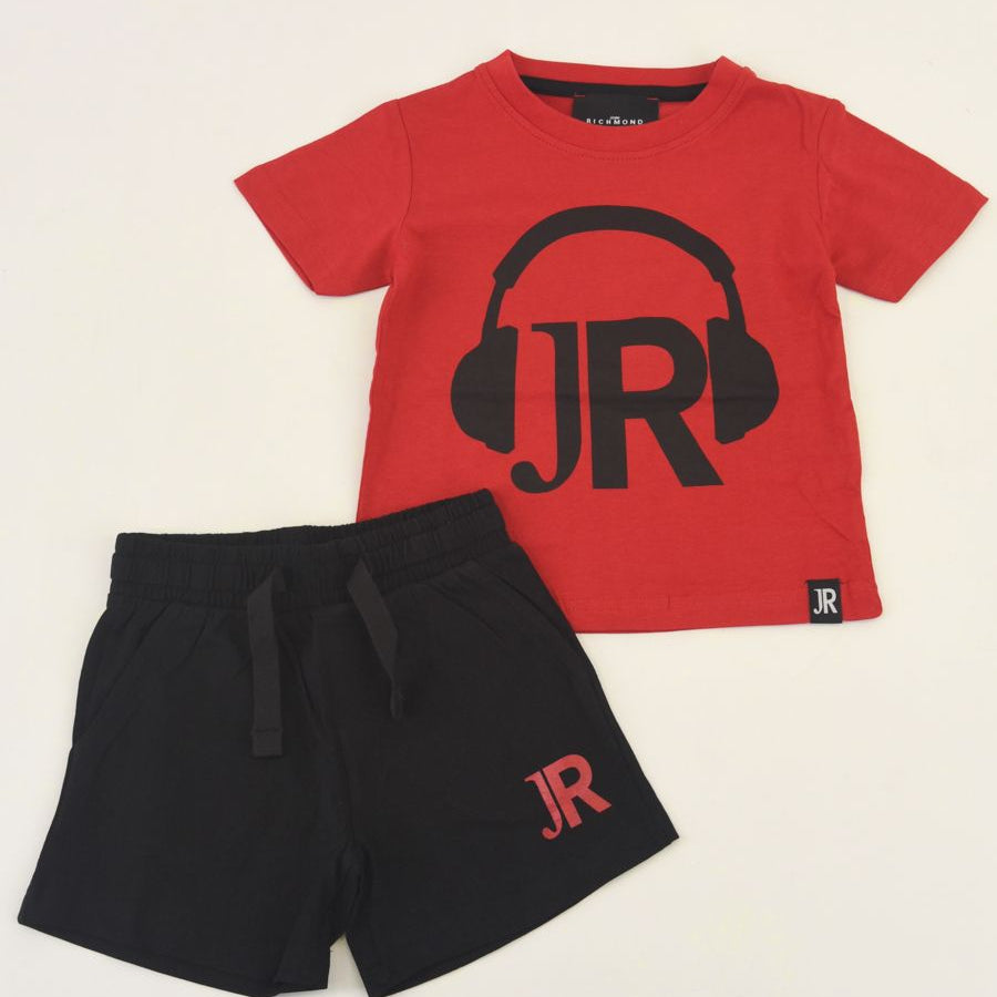 Richmond Complete Sports Set Printed T-shirt and Bermuda Shorts