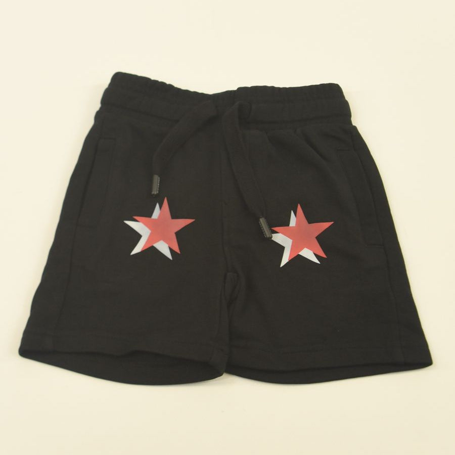 Bermuda shorts in printed fleece