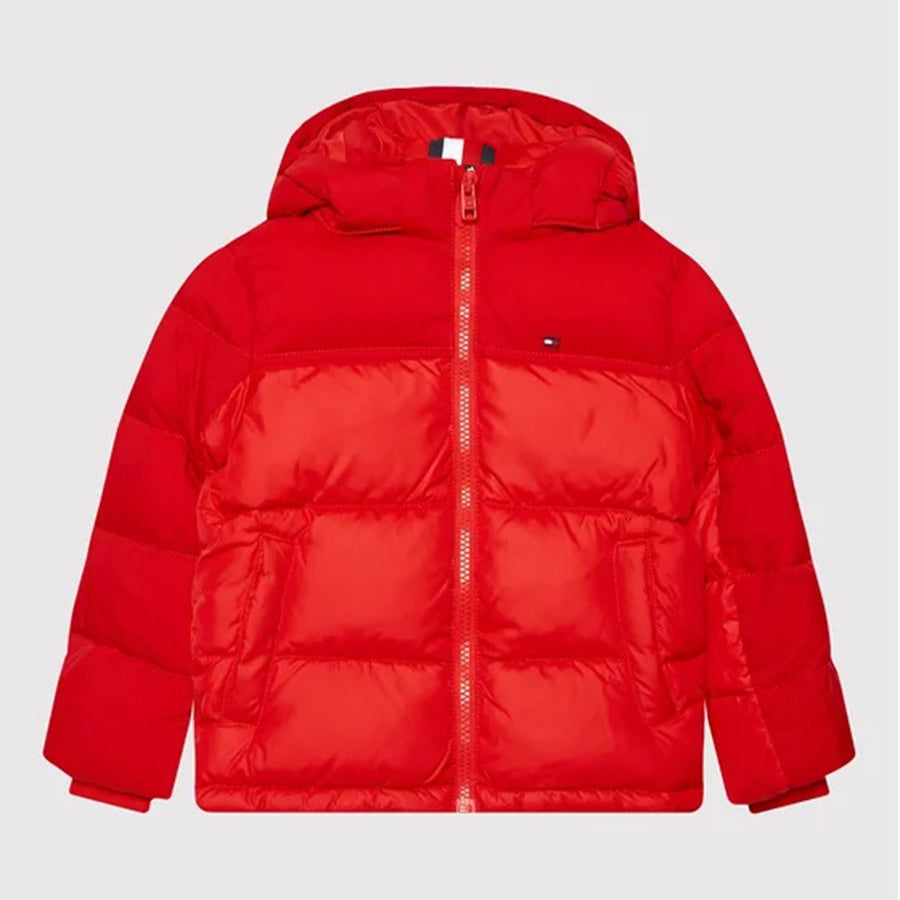 Tommy Hilfiger High-Neck Full-Zip Jacket with Mini Logo Embroidery